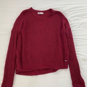 hollister red sweater